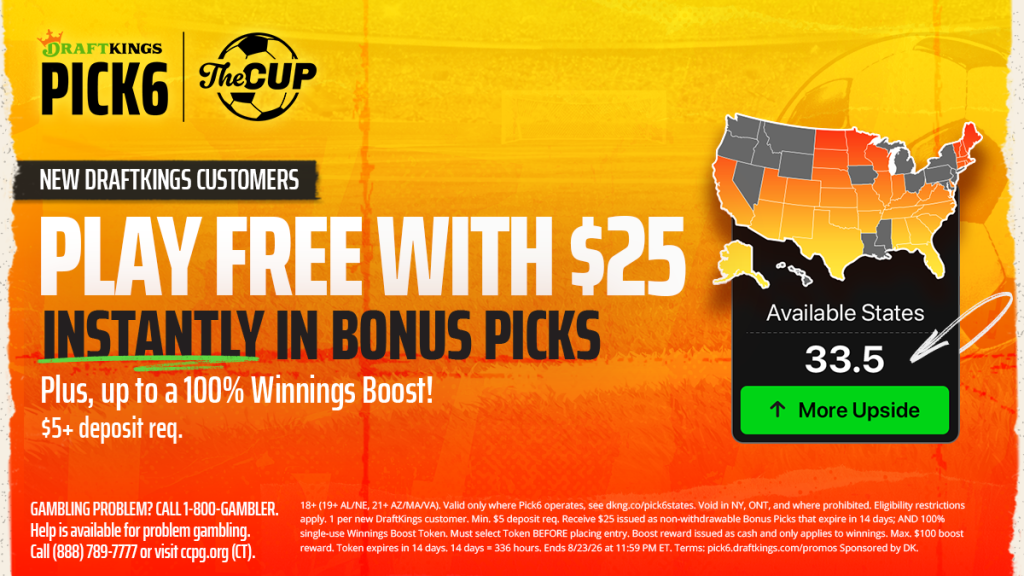 DraftKings Pick6 New Customer Welcome Offer June 2026