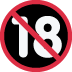 18+ icon