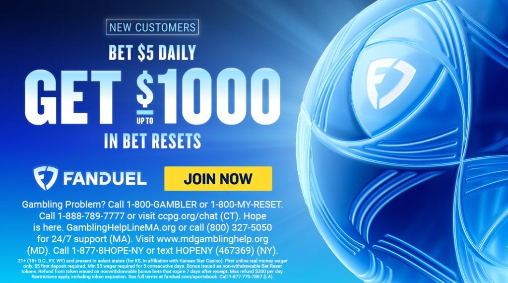FanDuel Sportsbook Welcome Offer July 2026 with Bet Reset Tokens for 5 Days