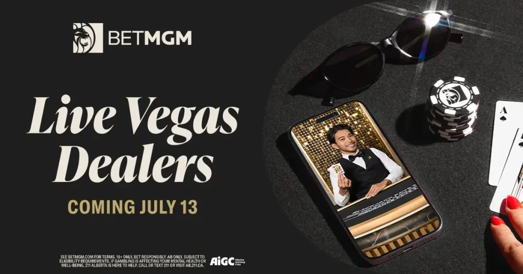 BetMGM Casino Live Vegas Dealers Promo Image July 2026