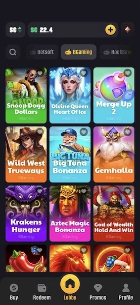 Poly Casino BGaming slots