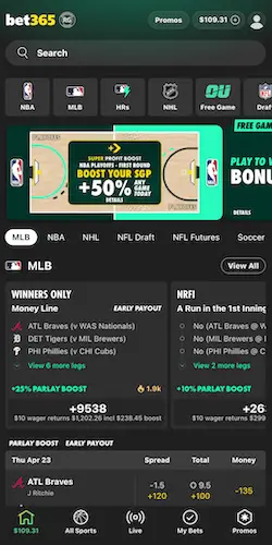 bet365 Sportsbook app