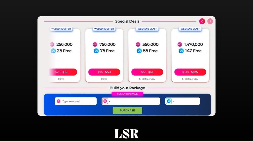 FreeSpin.com Coin Purchases