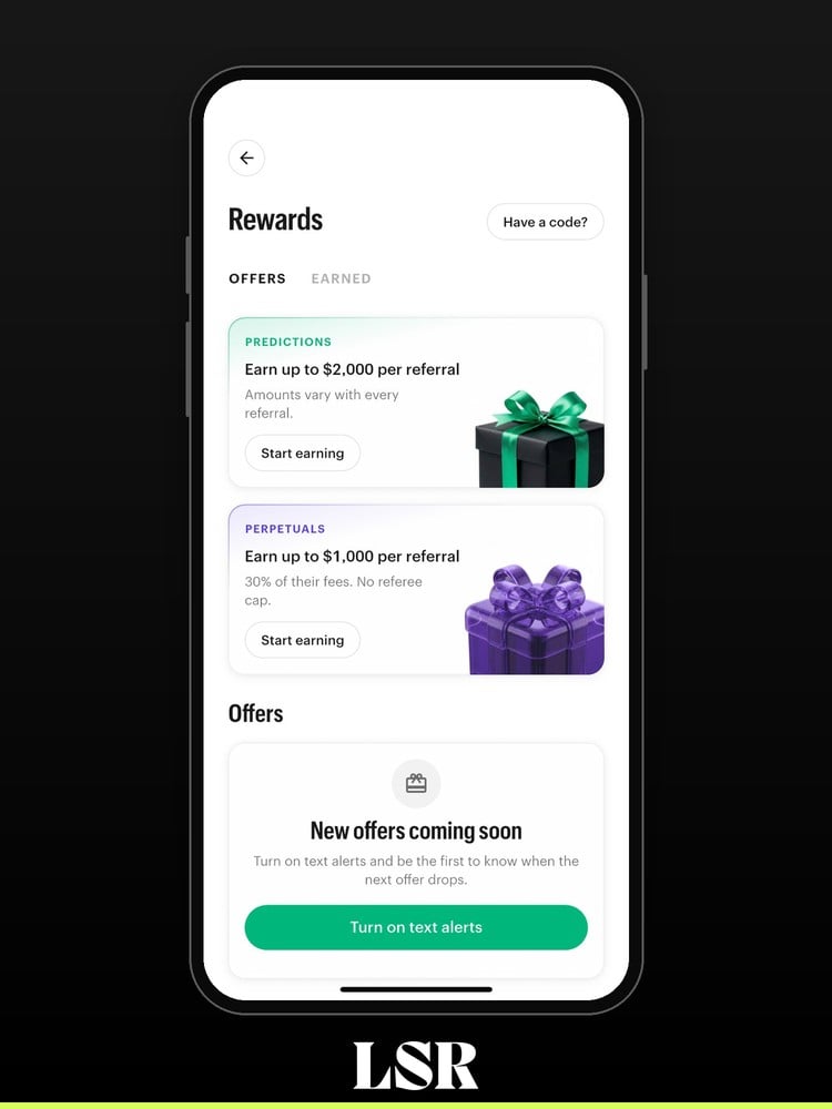 Kalshi rewards page