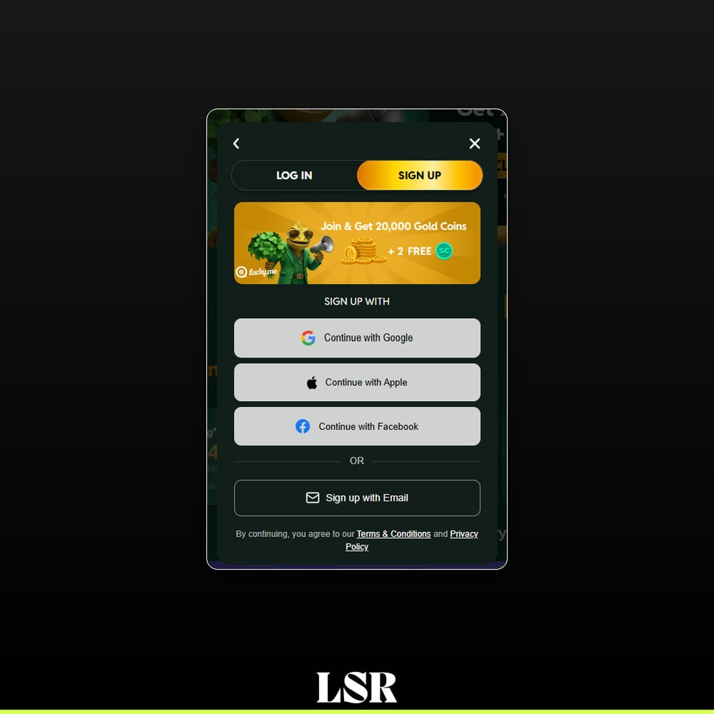 Lucky.me - Sign-up Process