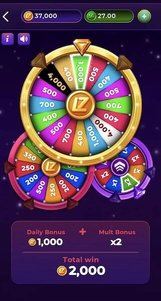 LuckyZino Wheel for Daily Login Bonus