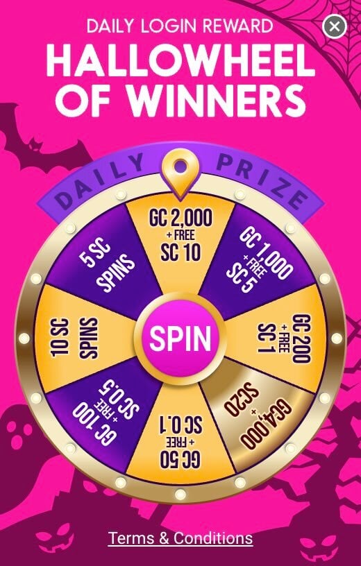 Pulsz Bingo Hallowheel of Winners