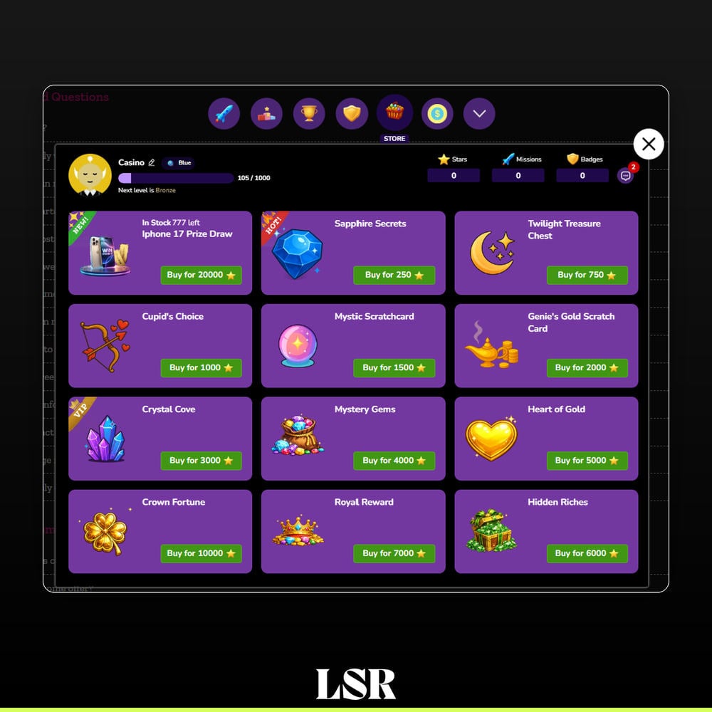 Spinsly Casino - Star Store