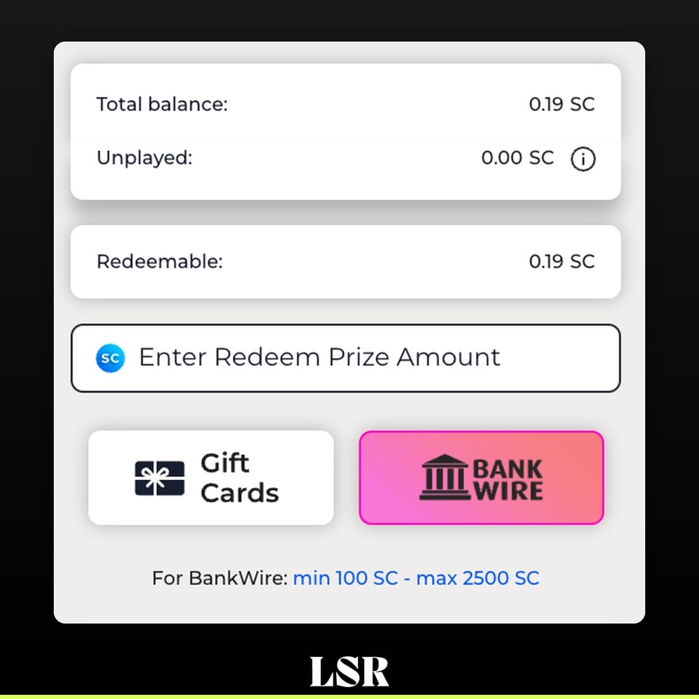 FreeSpin min.-max. redemption